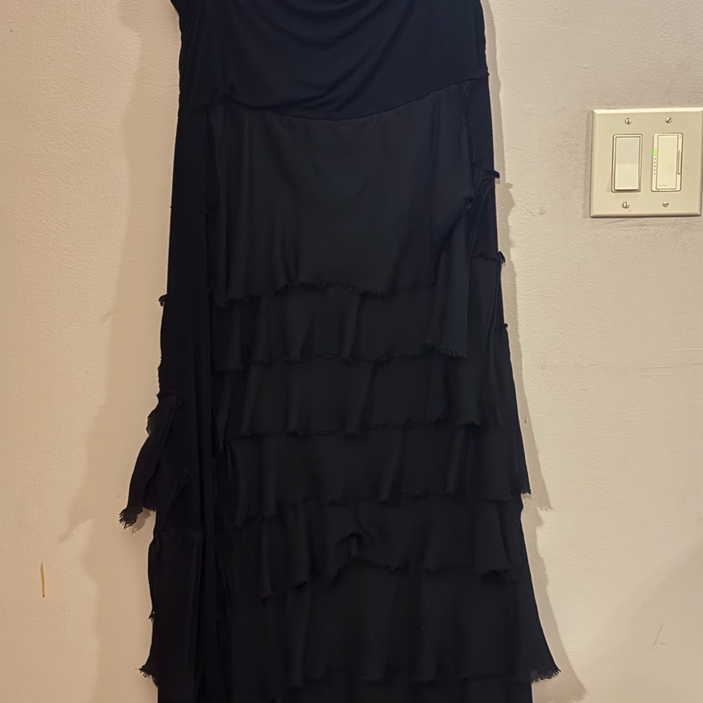 Tempo Paris Black Layered Ruffle Maxi Skirt - Picture 5 of 6